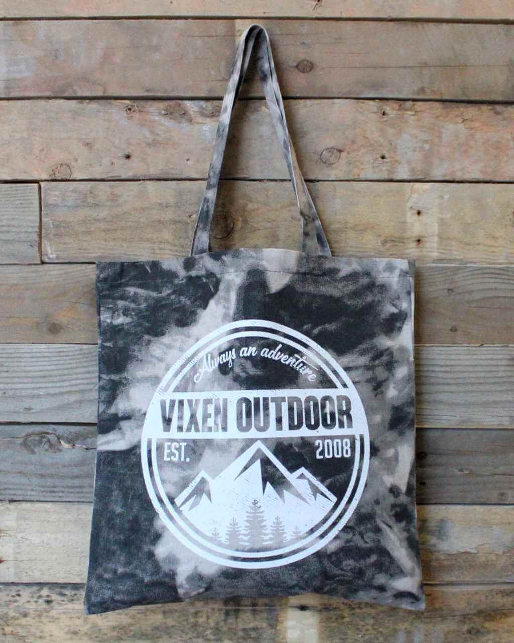 Photo of Vixen Outdoor Tie Dye Canvas Tote - Smoke by OFF-ROAD VIXENS CLOTHING CO. - Premium Accessories for UTVs / Side by Sides