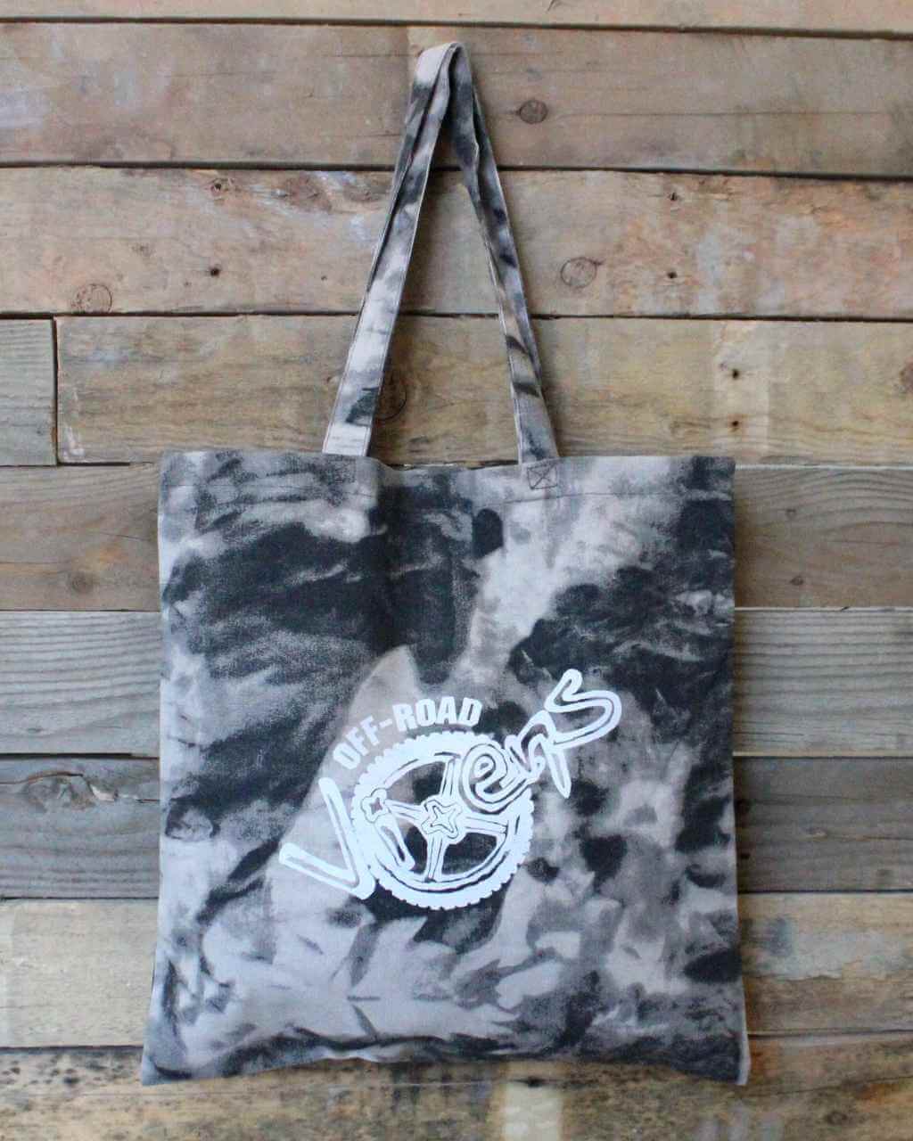 Photo of Vixen Outdoor Tie Dye Canvas Tote - Smoke by OFF-ROAD VIXENS CLOTHING CO. - Premium Accessories for UTVs / Side by Sides