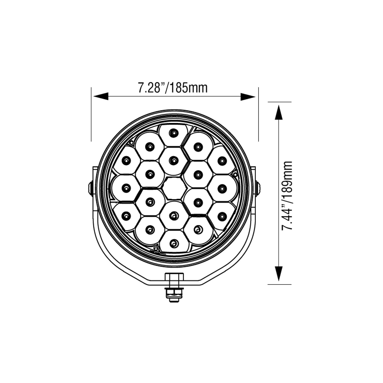 Photo of 6.7" VL-Series Offroad Driving Light Kit by Vision X Off-Road - Premium LED Driving Light for UTVs / Side by Sides