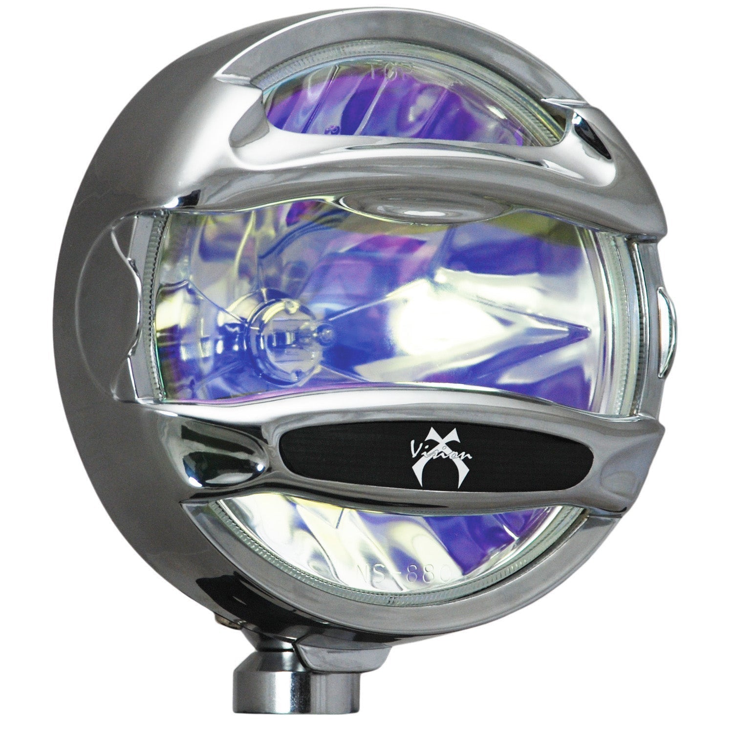 Photo of 8" Chrome 100 Watt Halogen Spot Lamps with Rock Guards by Vision X Off-Road - Premium Halogen Driving Light for UTVs / Side by Sides