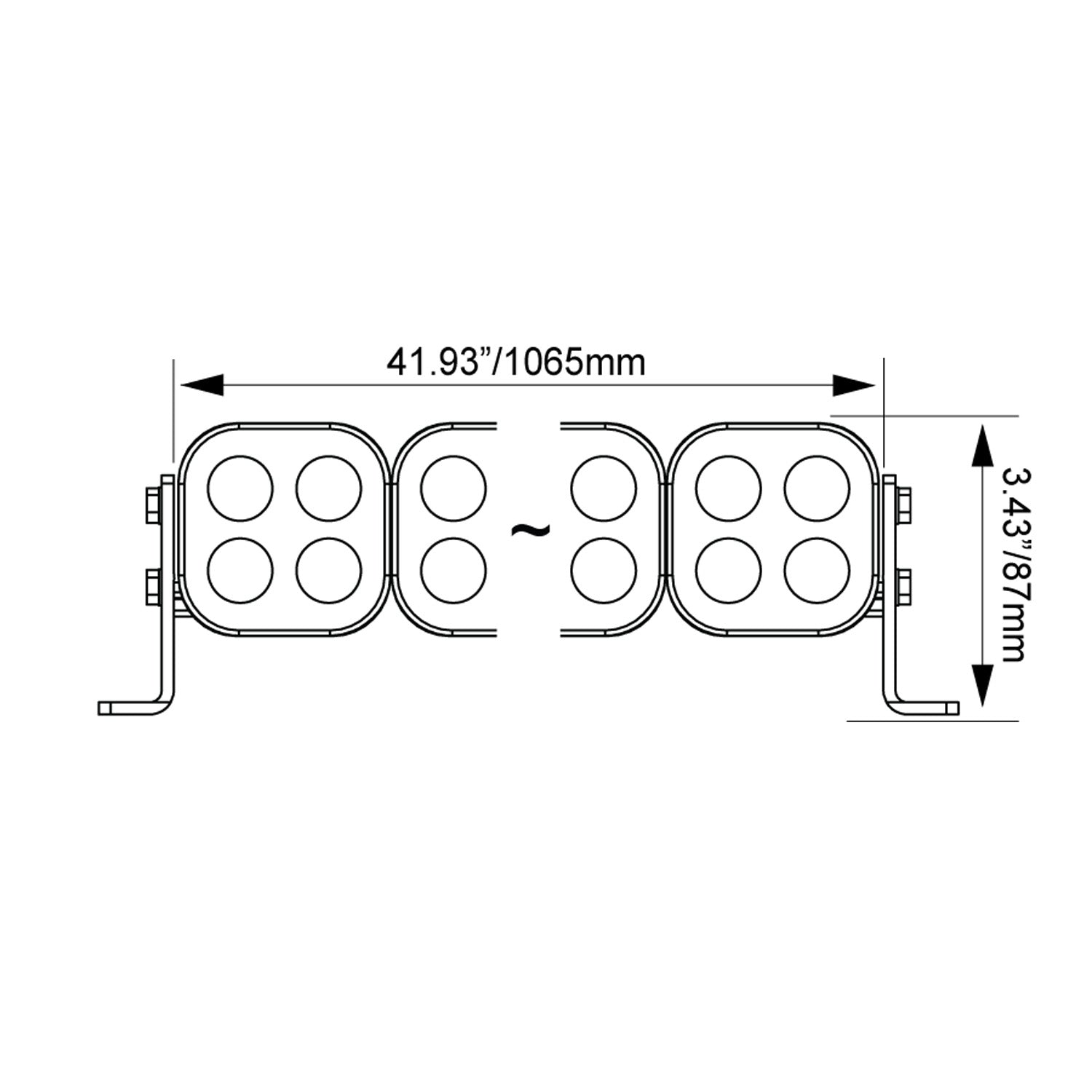 Photo of 40" Curved Unite Modular LED Light Bar - Preconfigured by Vision X Off-Road - Premium Light Bars for UTVs / Side by Sides