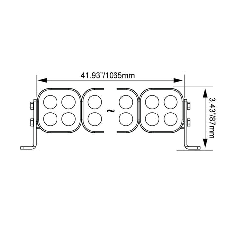 Photo of 40" Curved Unite Modular LED Light Bar - Preconfigured by Vision X Off-Road - Premium LED Light Bar for UTVs / Side by Sides