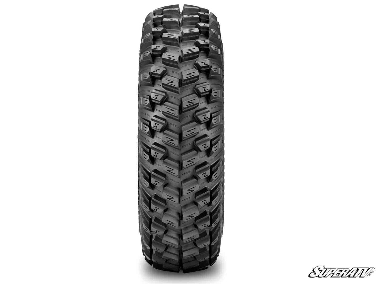 SuperATV Standard XT Warrior Tires 32x10x14 on 14x7 Bandit H-Series Machined Finish Wheels 4/156 Pattern