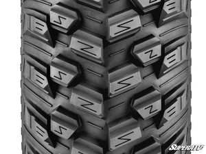 SuperATV Standard XT Warrior Tires 35x10x15 on 15x7 Assault Industries Hellfire Satin Black Wheels 4/136 Pattern