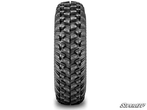 SuperATV Standard XT Warrior Tires 35x10x15 on 15x7 Assault Industries Hellfire Satin Black Wheels 4/136 Pattern