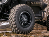 Standard XT Warrior Tires 32x10x15 on 15x7 Assault Industries Hellfire Matte Titanium Wheels 4/136 Pattern