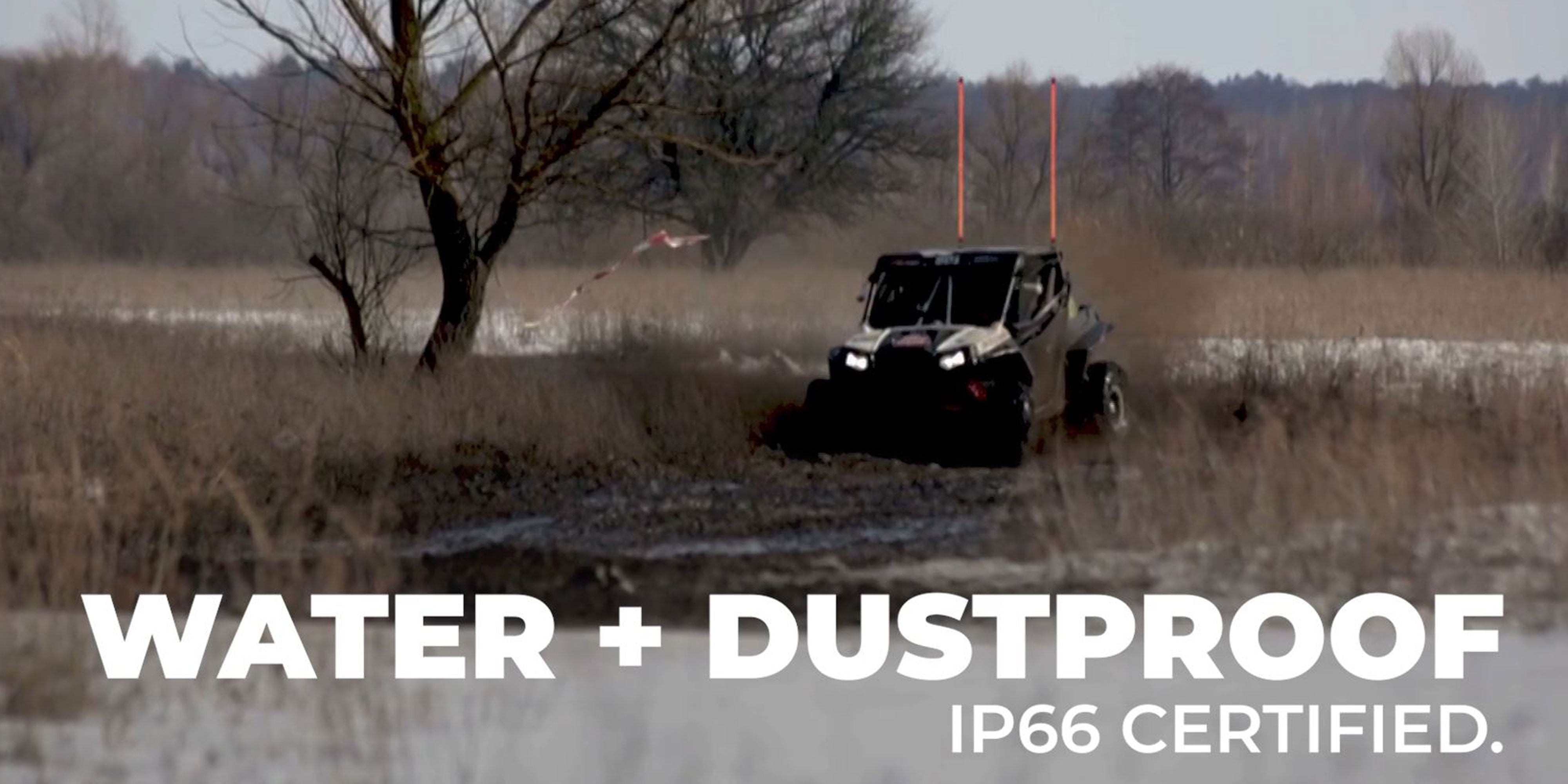 Photo of POWERSPORTS Extreme Whip Kit Qty 2 x 2ft plus LEDCast Controller by ECOXGEAR - Premium for UTVs / Side by Sides