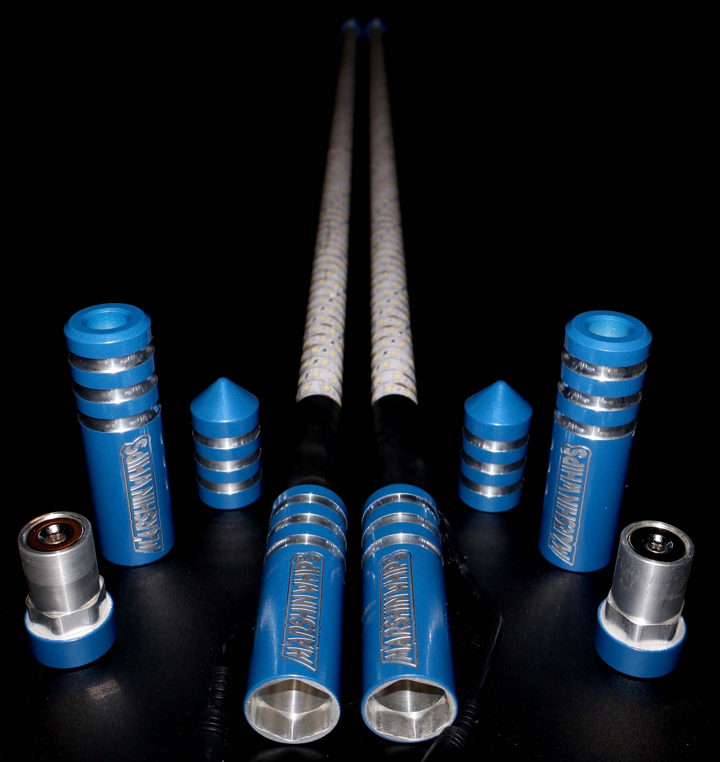 Photo of GAME CHANGER - BLUE (SET) by Marshin Whips - Premium for UTVs / Side by Sides