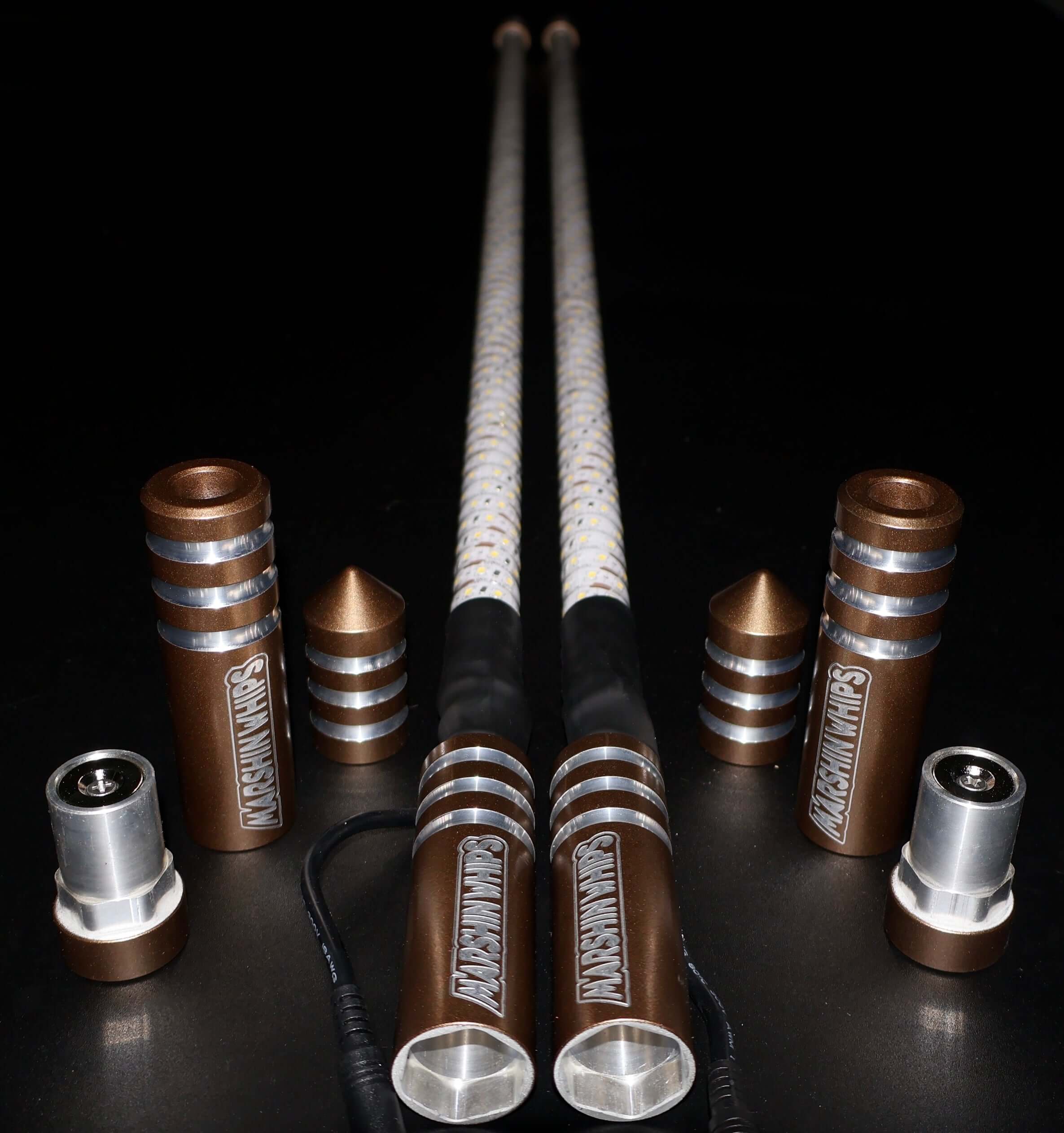 Photo of GAME CHANGER - BRONZE (SET) by Marshin Whips - Premium for UTVs / Side by Sides