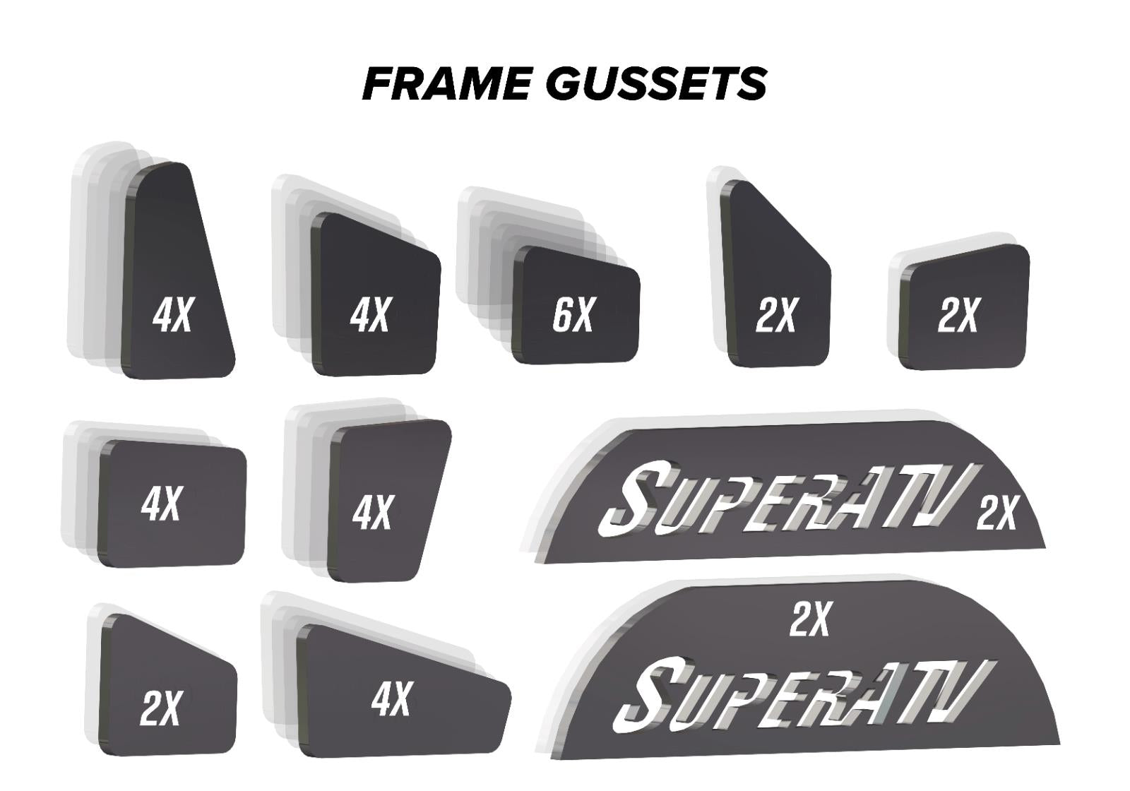 Can-Am Defender Weld-In Gusset Kit
