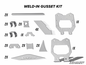 Photo of SuperATV Can-Am Maverick X3 Weld-In Gusset Kit by SuperATV - Premium Gusset Kits & Accessories for UTVs / Side by Sides