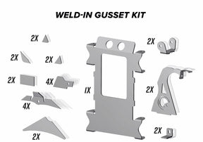 Polaris RZR XP 1000 Weld-In Gusset Kit