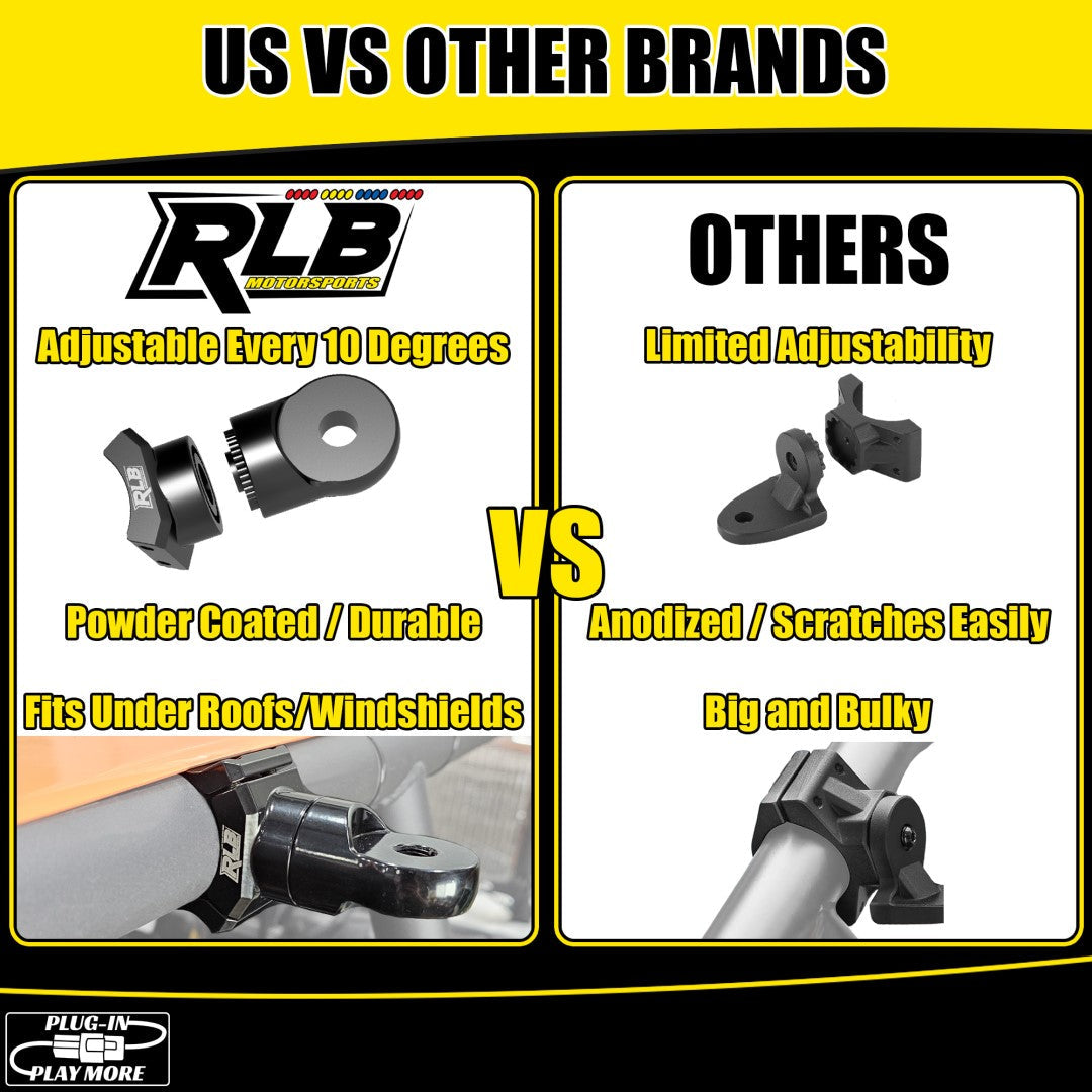 Photo of Whip Mounts by RLB Motorsports - Premium WHIP MOUNT for UTVs / Side by Sides