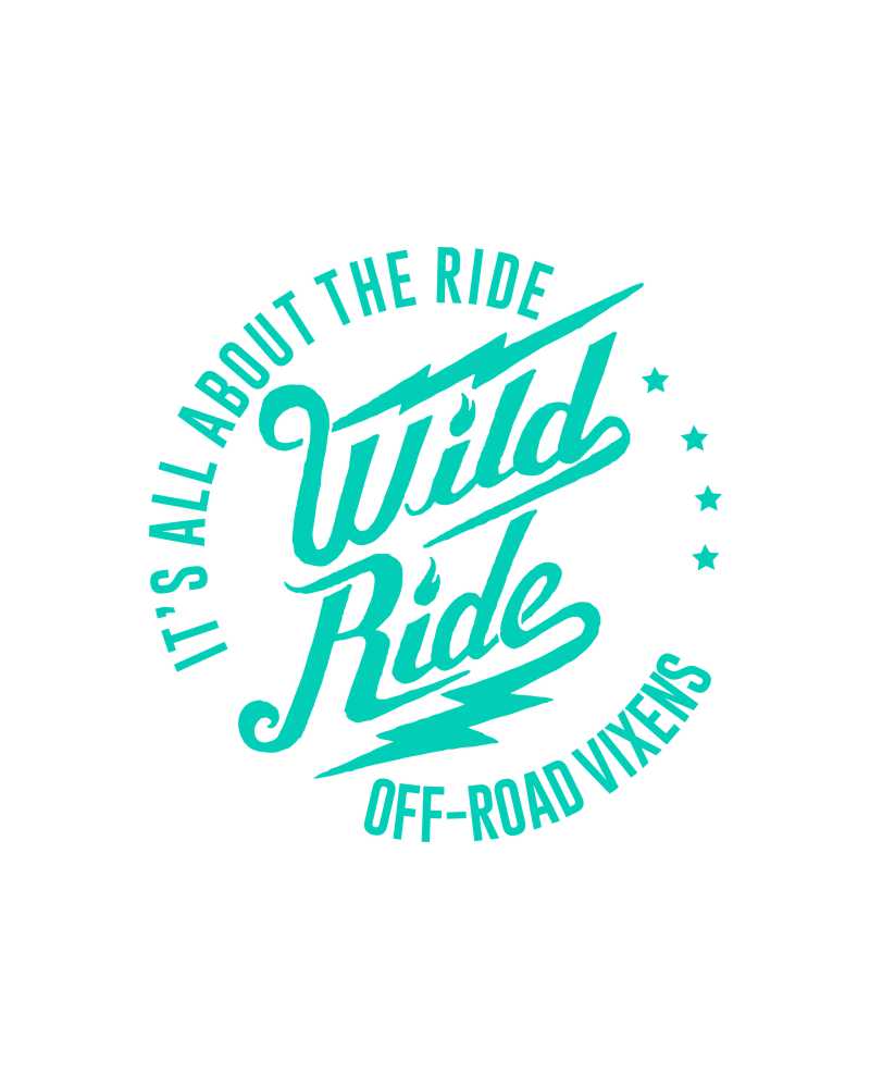 Photo of Wild Ride Decal 6" x 6" by OFF-ROAD VIXENS CLOTHING CO. - Premium Apparel & Accessories for UTVs / Side by Sides