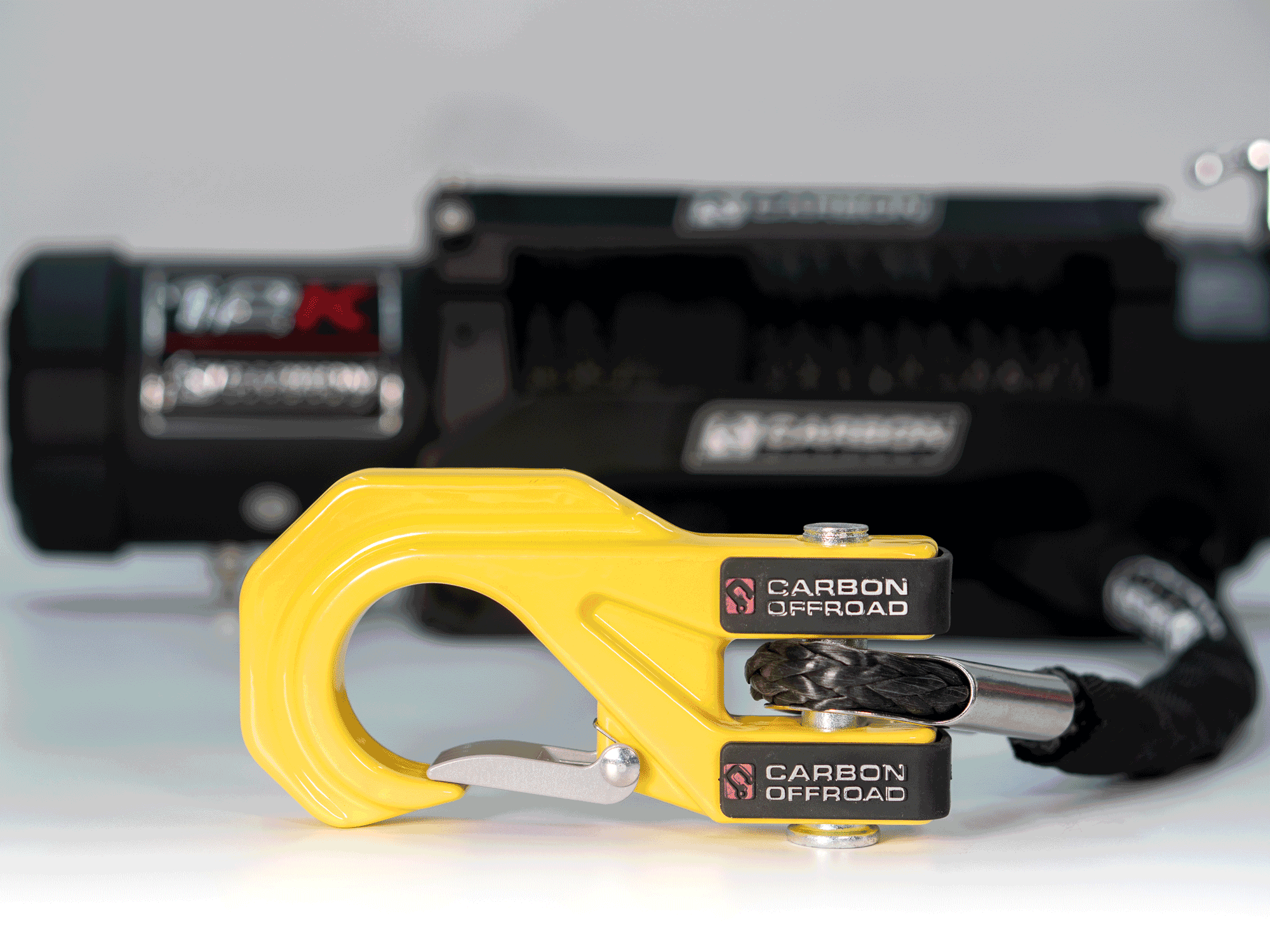 Photo of Carbon Offroad Mega Pro Winch Hook by Carbon Offroad USA - Premium Hooks, Thimbles & Accessories for UTVs / Side by Sides