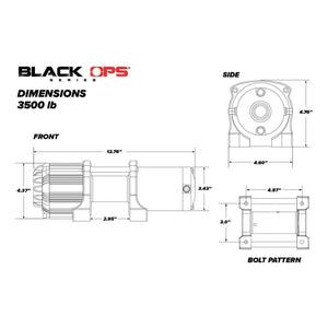 3500 LB. Winch with Wireless Remote & Synthetic Rope