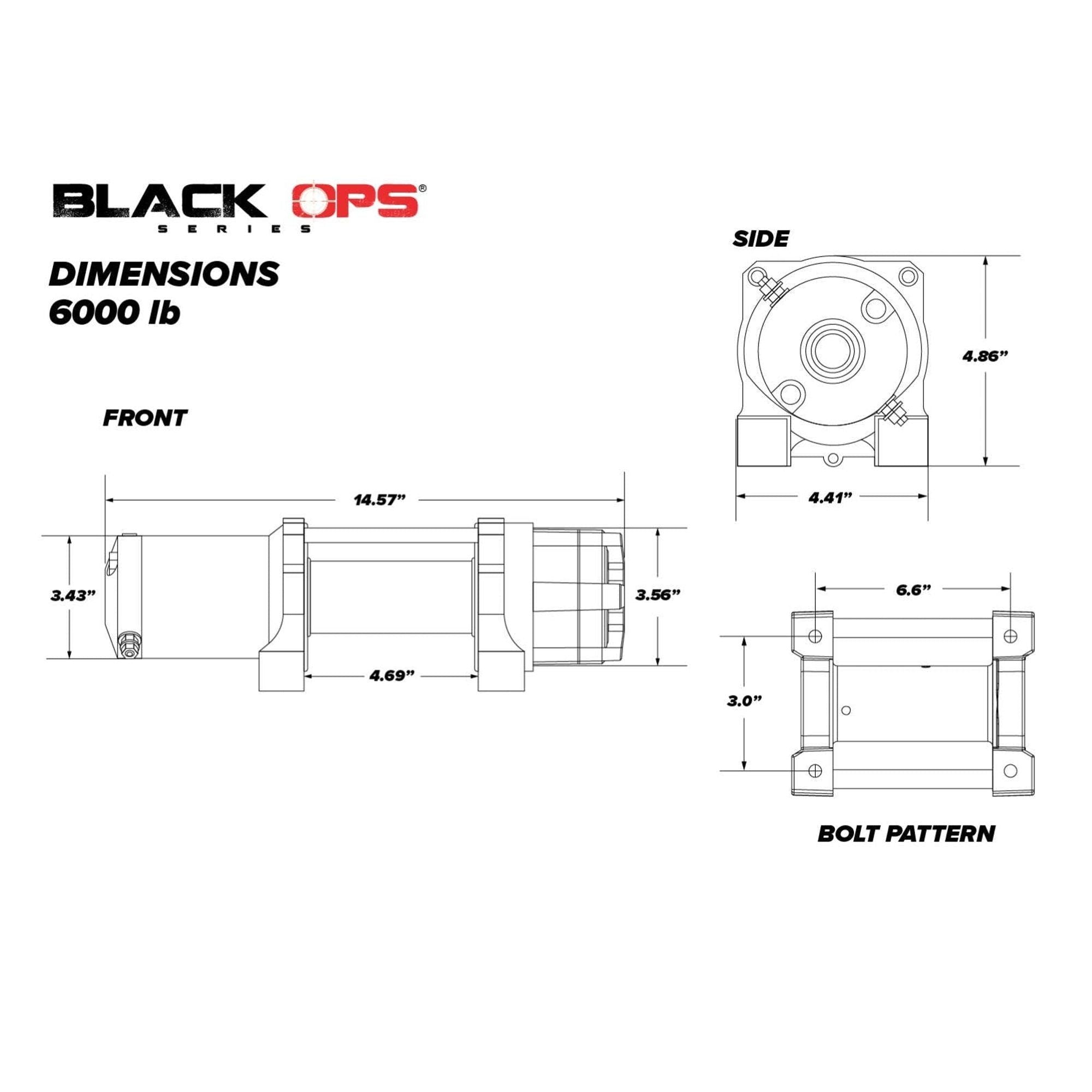 6000 LB. Winch with Wireless Remote & Synthetic Rope