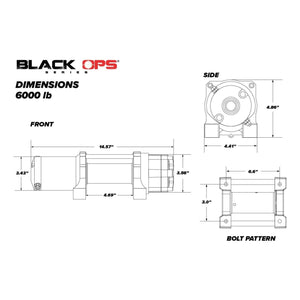 6000 LB. Winch with Wireless Remote & Synthetic Rope