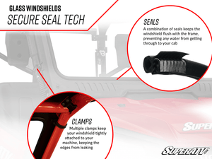 Photo of SuperATV Polaris General Glass Windshield by SuperATV - Premium Windshields for UTVs / Side by Sides