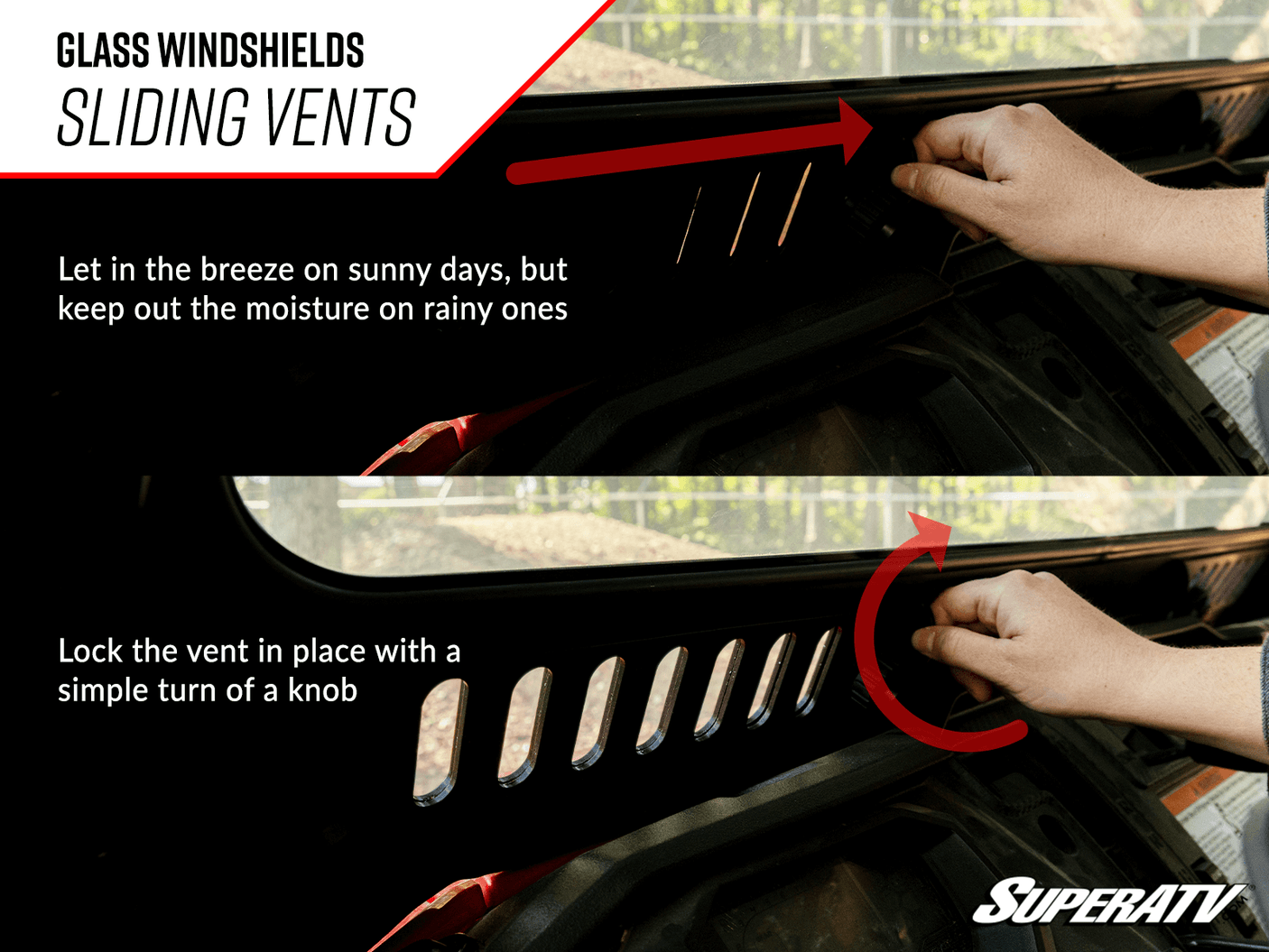 Photo of SuperATV Polaris RZR S 1000 Glass Windshield by SuperATV - Premium Windshields for UTVs / Side by Sides