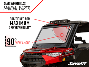 SuperATV Polaris Ranger XP 1000 Glass Windshield