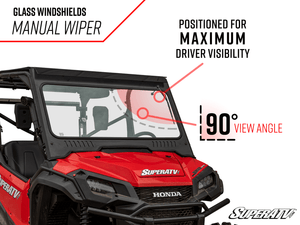 SuperATV Honda Pioneer 1000 Glass Windshield