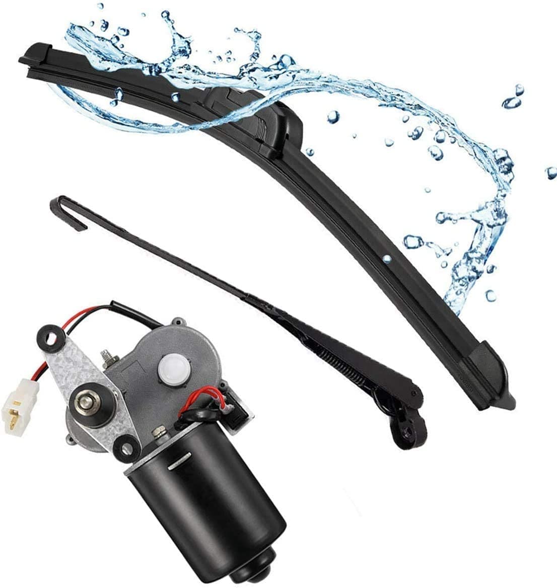 Photo of 12V Electric Windshield Wiper Kit for most UTV by Kemimoto - Premium for UTVs / Side by Sides