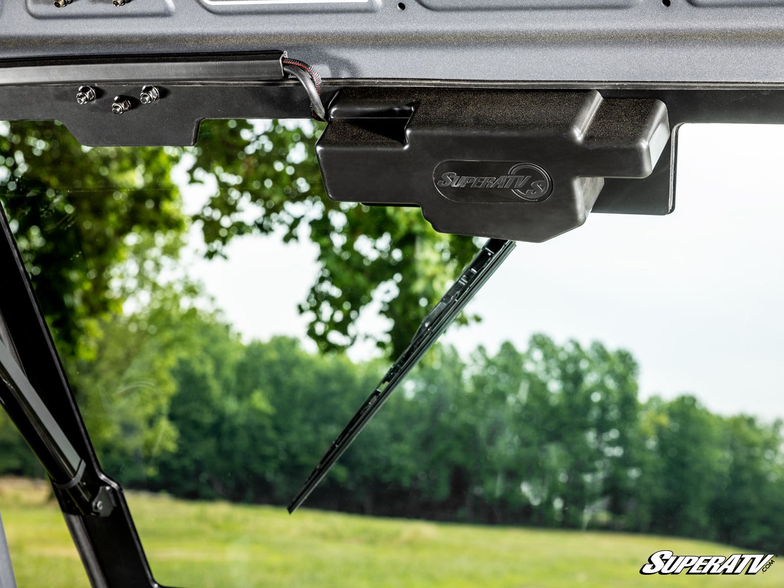 Photo of SuperATV Electric UTV Windshield Wiper Kit for SuperATV MaxDrive Power Flip Glass Windshields by SuperATV - Premium for UTVs / Side by Sides
