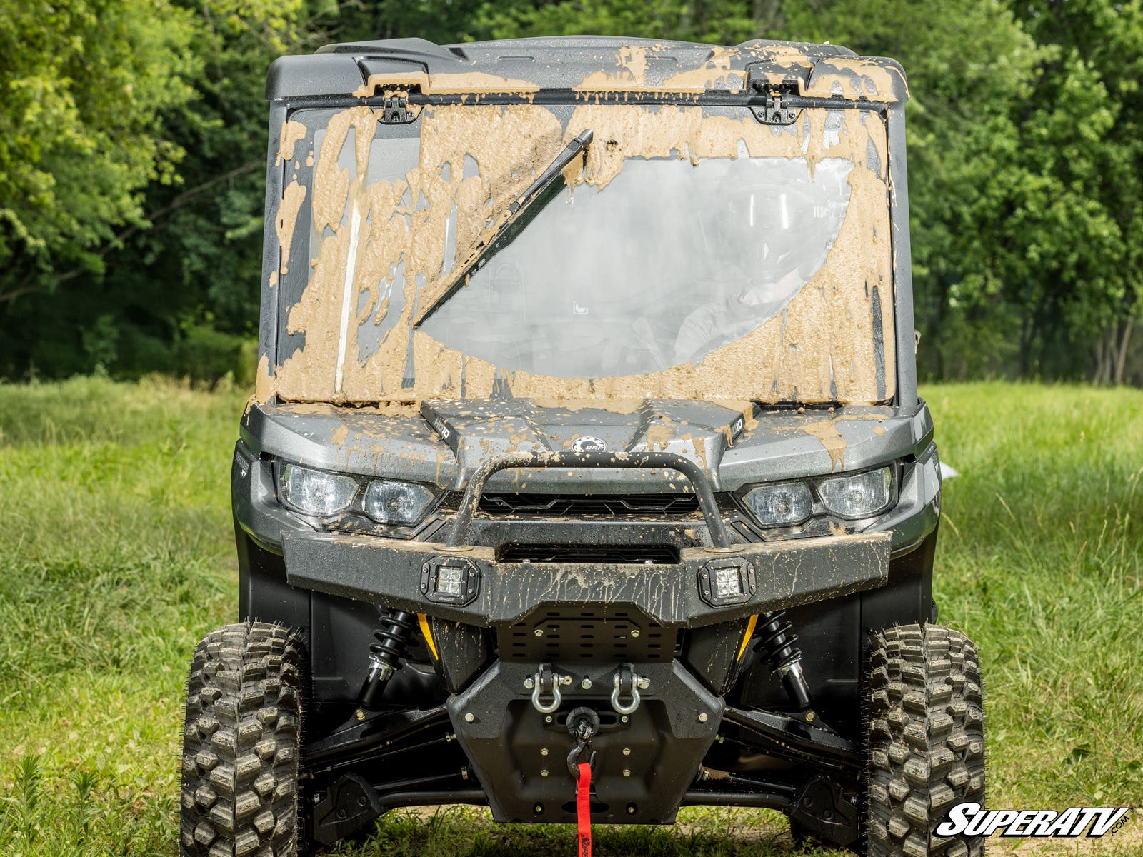 Photo of SuperATV Electric UTV Windshield Wiper Kit for SuperATV MaxDrive Power Flip Glass Windshields by SuperATV - Premium for UTVs / Side by Sides