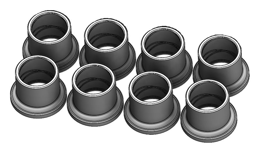 Photo of Maverick X3 Front A Arm Bushings - Set of 8 by CT Race Worx - Premium Suspension for UTVs / Side by Sides