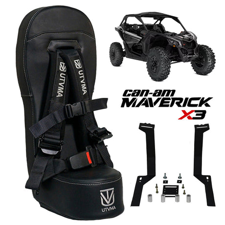 Photo of Maverick X3 Bump Seat (2017-2025) by UTV Mountain Accessories - Premium Bump Seat for UTVs / Side by Sides