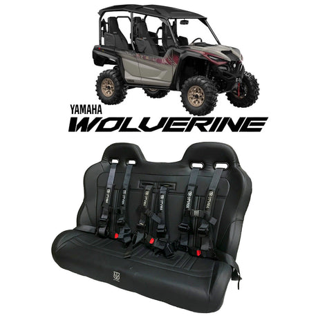 Photo of Wolverine RMAX 4 Rear Bench Seat (2021-2024) by UTV Mountain Accessories - Premium Bench Seat for UTVs / Side by Sides