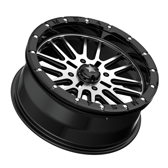 Photo of MSA M37 Brute Beadlock - Gloss Black Machined by MSA Offroad Wheels - Premium for UTVs / Side by Sides