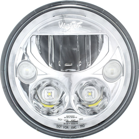 Photo of 7" XMC Motorcycle LED Headlight Chrome | White Halo by Vision X Off-Road - Premium LED Headlight for UTVs / Side by Sides