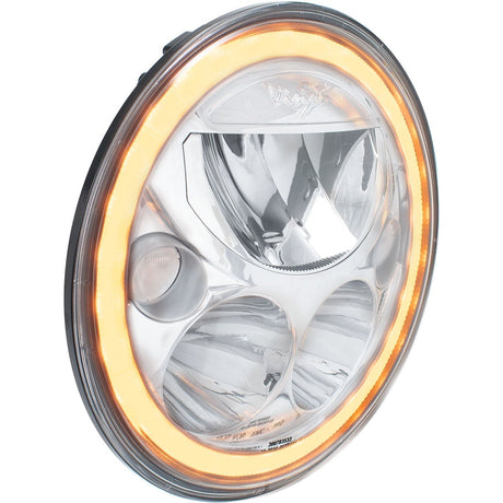 Photo of 7 " XMC Motorcycle LED Headlight Chrome | Amber Halo by Vision X Off-Road - Premium LED Headlight for UTVs / Side by Sides