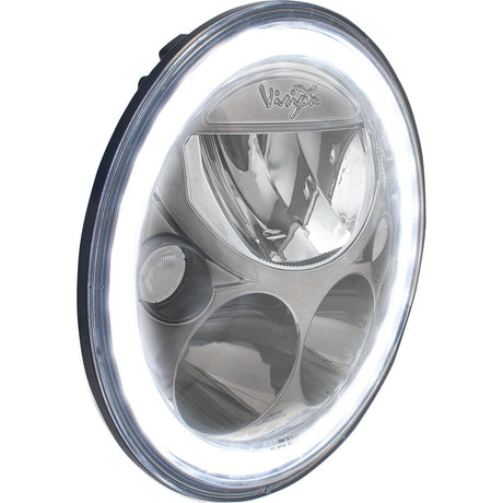 Photo of 7" XMC Motorcycle LED Headlight Black Chrome | White Halo by Vision X Off-Road - Premium LED Headlight for UTVs / Side by Sides