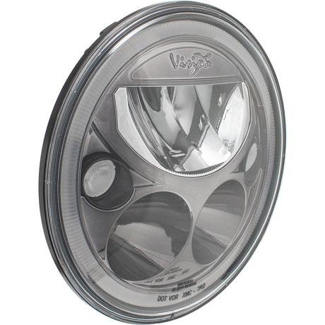 Photo of 7" XMC Motorcycle LED Headlight Black Chrome | Amber Halo by Vision X Off-Road - Premium LED Headlight for UTVs / Side by Sides