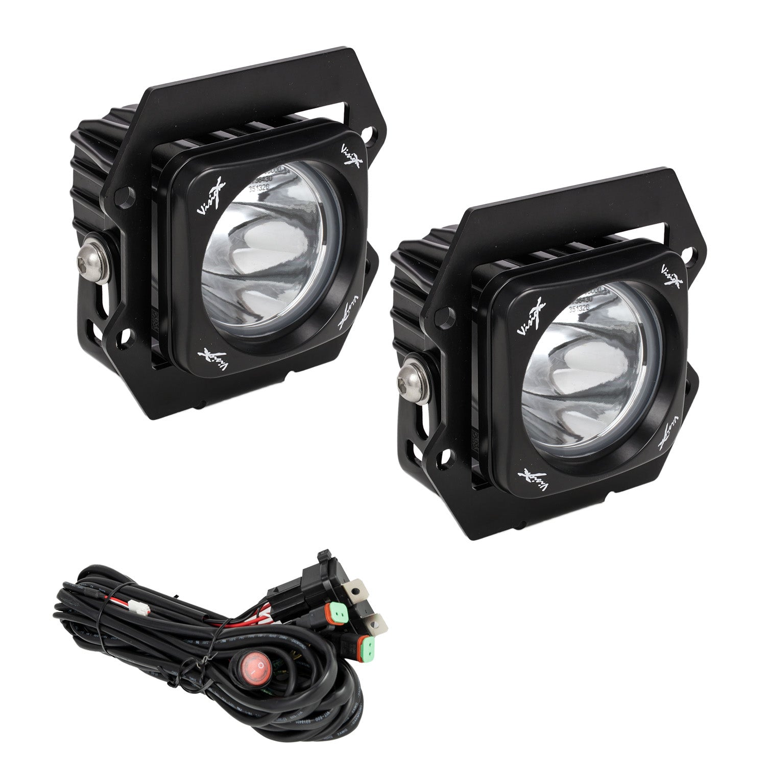 Photo of 2019+ Ford Ranger LED Fog light Kit With 3.0" CG2 Single-LED Lights by Vision X Off-Road - Premium Vehicle Specific Kit for UTVs / Side by Sides