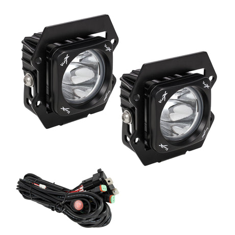 Photo of 2019+ Ford Ranger LED Fog light Kit With 3.0" CG2 Single-LED Lights by Vision X Off-Road - Premium Vehicle Specific Kit for UTVs / Side by Sides