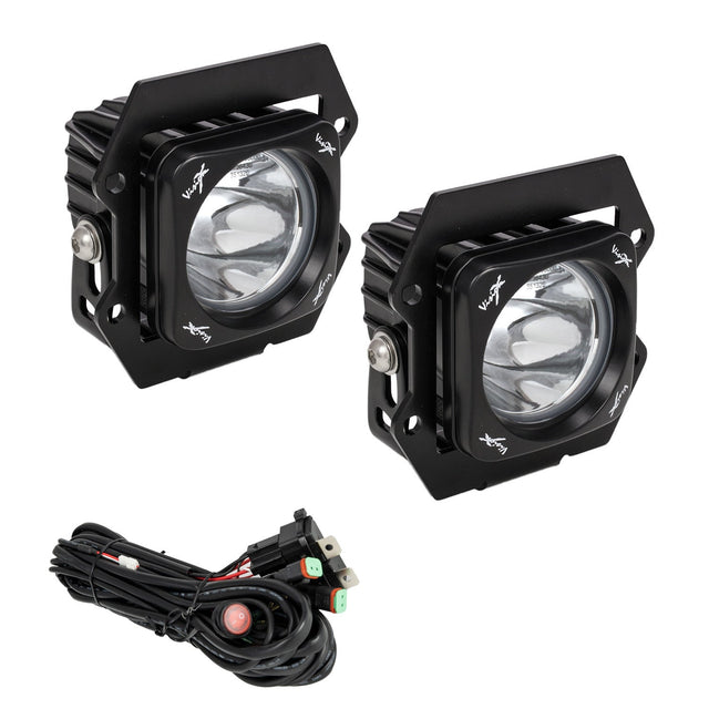 Photo of 2019+ Ford Ranger LED Fog light Kit With 3.0" CG2 Single-LED Lights by Vision X Off-Road - Premium Vehicle Specific Kit for UTVs / Side by Sides