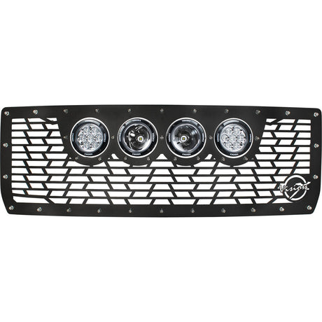 Photo of 2014-2015 Chevy Silverado 1500 Cannon CG2 Grille with 4 CG2 4.5" Lights (2 Optic 2 Reflectors) by Vision X Off-Road - Premium Vehicle Accent Light for UTVs / Side by Sides