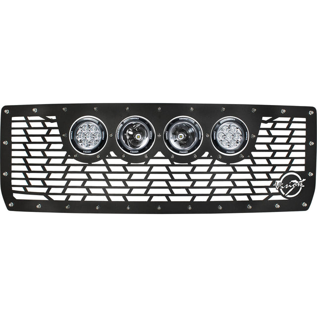 Photo of 2014-2015 Chevy Silverado 1500 Cannon CG2 Grille with 4 CG2 4.5" Lights (2 Optic 2 Reflectors) by Vision X Off-Road - Premium Vehicle Accent Light for UTVs / Side by Sides