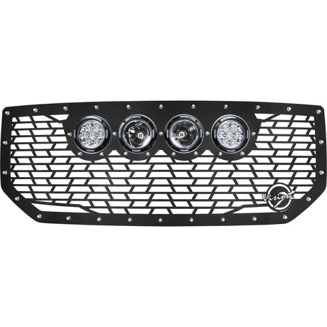 Photo of 2016-2019 GMC Sierra 1500 Cannon CG2 Grille with 4 CG2 4.5" Lights (2 Optic and 2 Reflectors) by Vision X Off-Road - Premium Vehicle Specific Kit for UTVs / Side by Sides