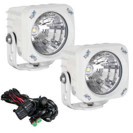 Photo of 3.7" White Optimus Square 20º Beam LED Light Kit by Vision X Off-Road - Premium Light Pods for UTVs / Side by Sides