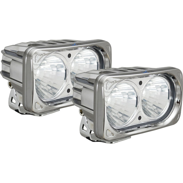 Photo of 6? Chrome Optimus Dual 20° Beam LED Light Kit by Vision X Off-Road - Premium LED Driving Light for UTVs / Side by Sides