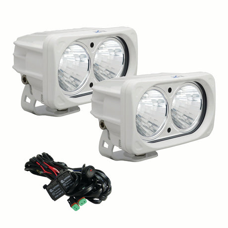 Photo of 6? White Optimus Dual 20° Beam LED Light Kit by Vision X Off-Road - Premium Light Pods for UTVs / Side by Sides