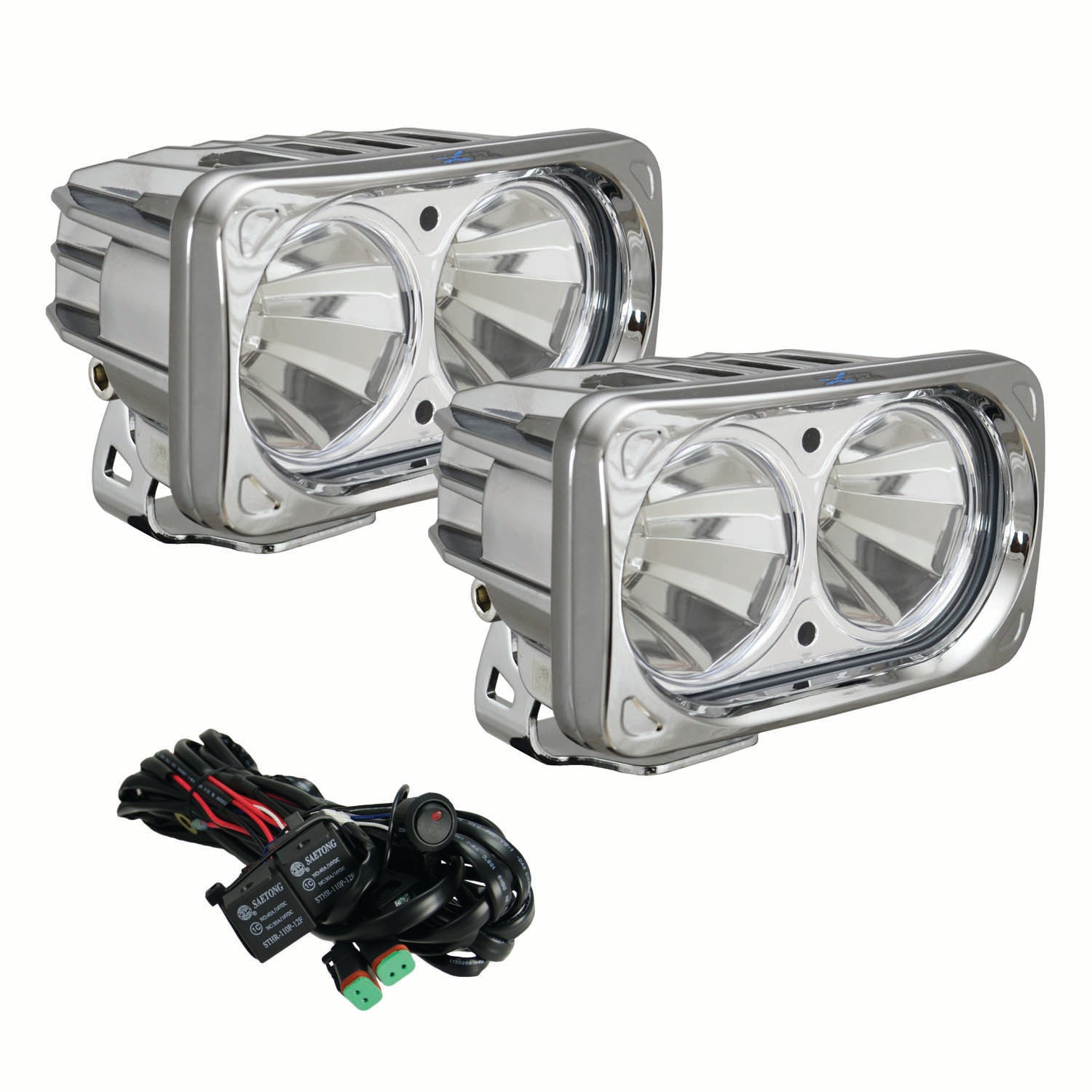 Photo of 6? Chrome Optimus Dual 60° Beam LED Light Kit by Vision X Off-Road - Premium Light Pods for UTVs / Side by Sides