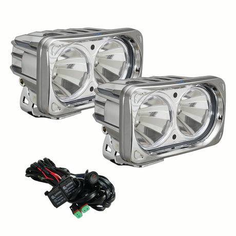 Photo of 6? Chrome Optimus Dual 60° Beam LED Light Kit by Vision X Off-Road - Premium Light Pods for UTVs / Side by Sides
