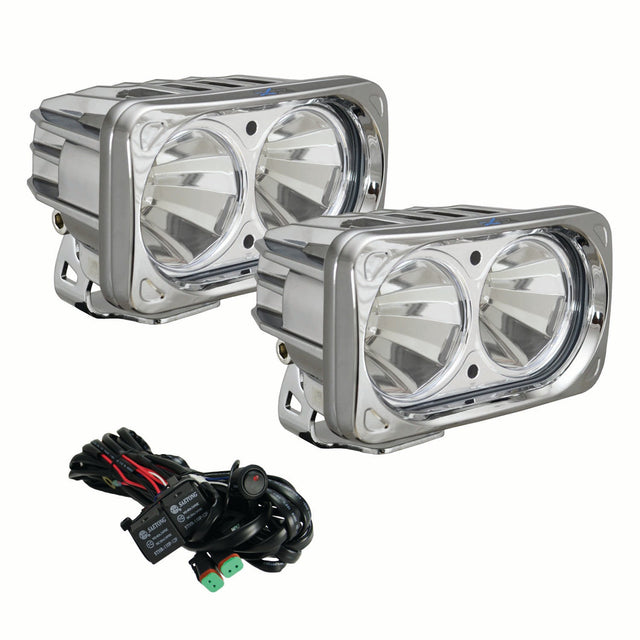 Photo of 6? Chrome Optimus Dual 60° Beam LED Light Kit by Vision X Off-Road - Premium Light Pods for UTVs / Side by Sides