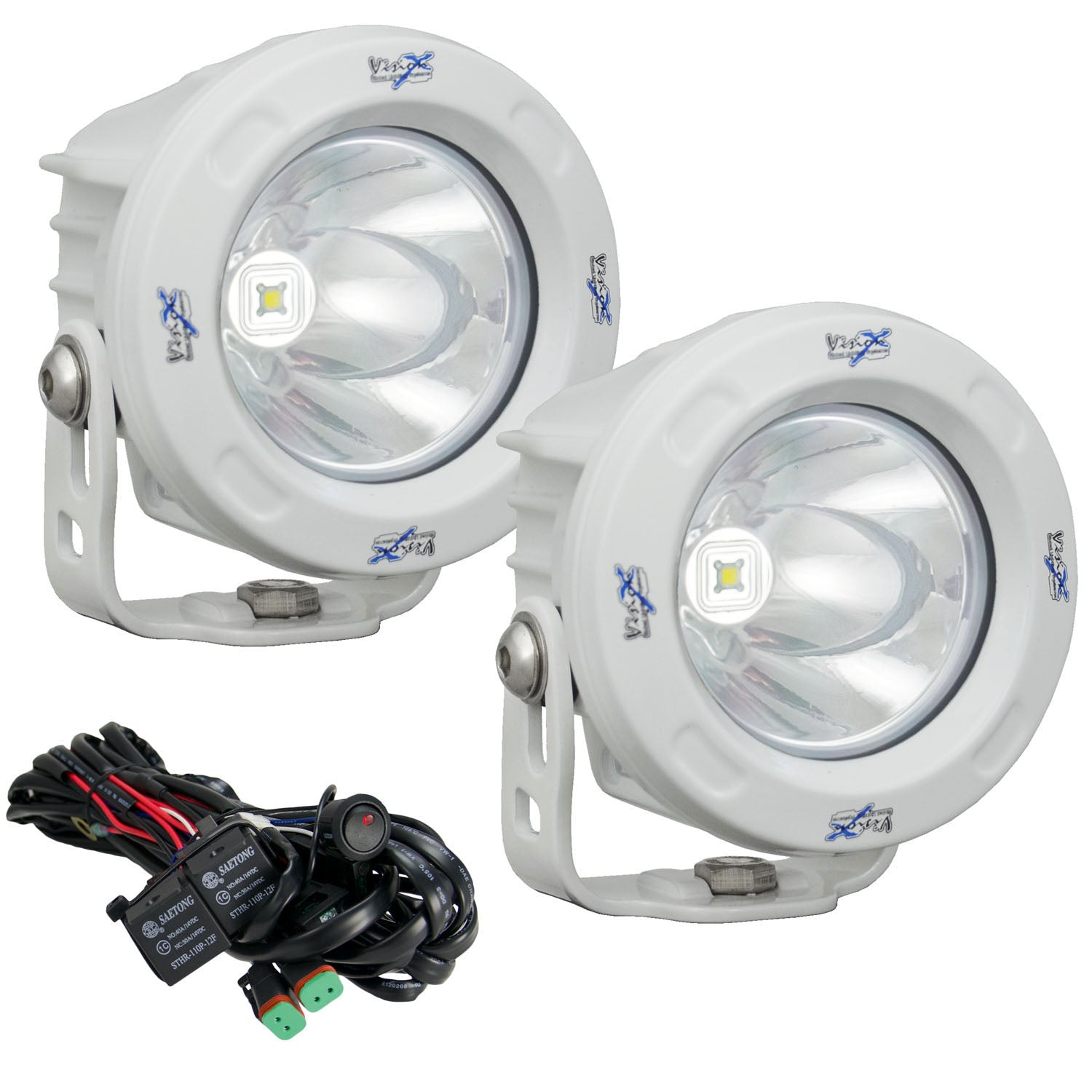 Photo of 3.7" White Optimus Round 10º Beam LED Light Kit by Vision X Off-Road - Premium Light Pods for UTVs / Side by Sides